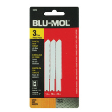 BLU MOL BI-METAL JIG SAW BLADE SET 3PC METAL CUTTING