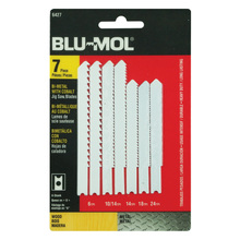 BLU MOL JIG SAW BLADE SET 7PC WOOD & METAL CUTTING
