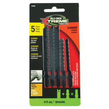BLU MOL CARBON STEEL JIG SAW BLADE SET 5 PC WOOD CUTTING