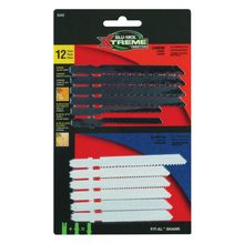 BLU MOL JIG SAW BLADE SET 12PC WOOD & METAL CUTTING