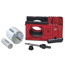 BLU-MOL BI-METAL LOCK INSTALLATION KIT INCLUDING HOLESAWS & GUIDE