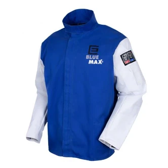BLUE MAX - Proban Welders Jacket with Grain/ Leather Sleeves