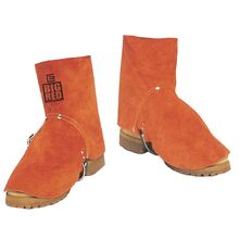 BIG RED Leather Welders Spats