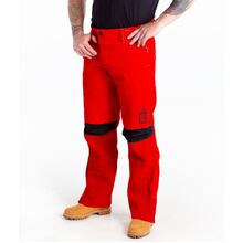 Big Red Leather Welders Trousers - Full Seat. Size SML-MED