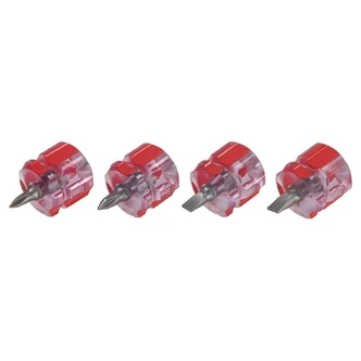 BS SCREWDRIVER SET STUBBY 4PC