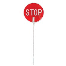Stop/Slow Sign - Aluminium Handle 1.9m