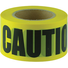 CAUTION Black on Yellow Tape