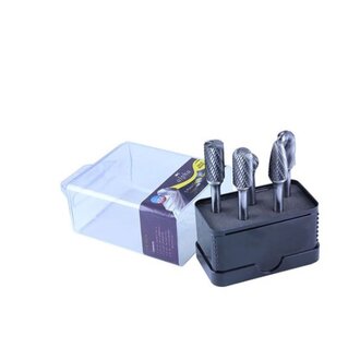 5 Pce Carbide Burr Set 1/2 with 1/4 Shank