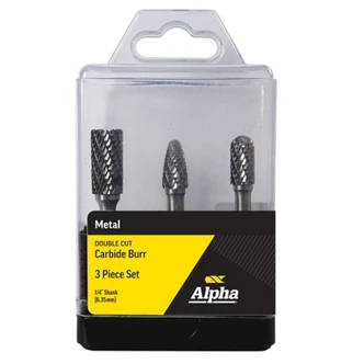 3 Piece Carbide Burr Set | SB-5DC, SC-3DC & SF-3DC