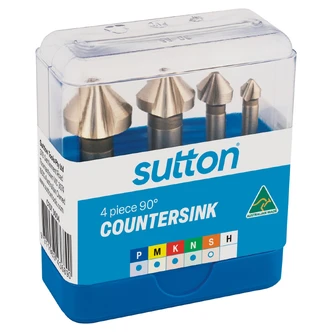 COUNTERSINK C107 SET 4Pce N DIN335 HSS-Co. 90deg
