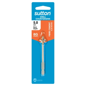 DRILL C120 TCT COUNTERSINK TCT HEX-SH CARD 5.0MM 18MM DEPTH