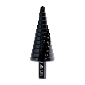 ThunderMax Step Drill Spiral Flute 6-30mm Metric Carded