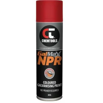 Red Gal (Zinc) Paint, NPR (No Primer Req’d), 400g Aerosol (12Pk)