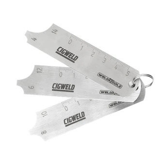WeldaToolz 3-PCE stainless steel fillet welding gauge set. Measures Leg Length