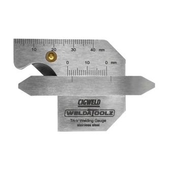 WeldaToolz Tri-V Stainless steel NAKA Style welding gauge