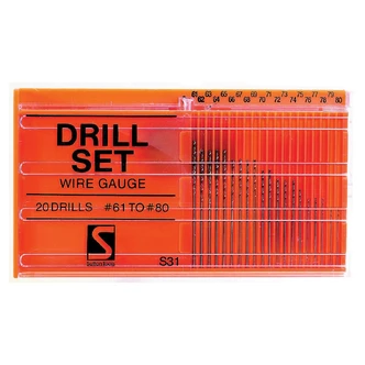 DRILL D101 S31 JOBBER HSS SILV BULLET SET #61-#80 20PC