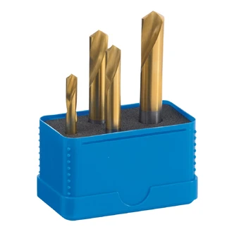 DRILL D176 SPOTTING HSS-CO-TiN 120-DEG SET 6-12MM 4PC