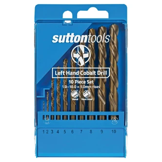 DRILL D202 JOBBER HSS-CO LEFT HAND SET 1-10MM 10PC
