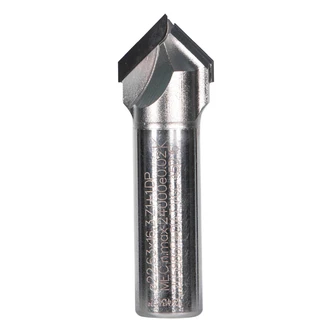 VEE GROOVE 45 DEG CHAMFER PCD TIPS 16 SHK