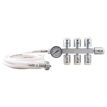 Medical Oxygen Supply Manifold, 7 x 15Lpm with 3m SIS hose