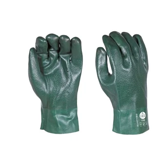 Chem-Vex Green PVC Gauntlet. 27cm Long. Size 10