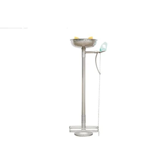 Stainless Steel Pedestal Mounted Eye Wash Unit