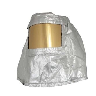 Alum Hood with Gold Visor AR530 Aramid T-Gard P190 lined.