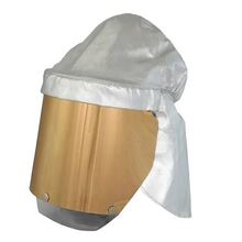 Alum Helmet Cover with Gold Visor CA340 Carbon/Aramid unlned