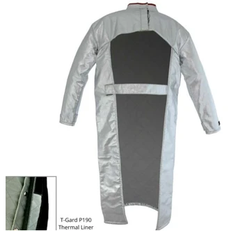 Alum open back smock 1300mm CA340 Carbon/Aramid t-Gard P190