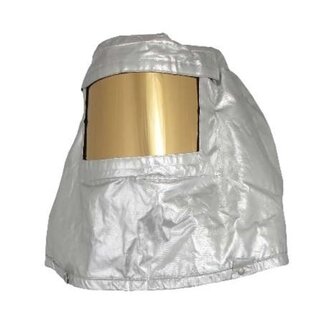 Alum Hood with Gold Visor PR720 Preox T-Gard P190 lined.