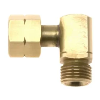 Right Angled Outlet Adaptor Inlet 5/8-18UNF LH Female Outlet 5/8-18UNF LH Male