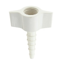 Hose Barb Connection, White For Medical Oxygen (1 Pack = 10 Units)
