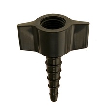 Hose Barb Connection, Black for Medical Air (1 Pack = 10 Units)