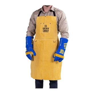 Golden Chief Premium Welding Apron. Colour Gold.