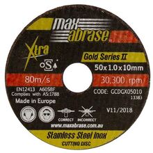 MAXABRASE Gold Series II 1.0mm Cutting Disc