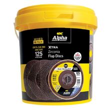 Flap Disc 125mm  Zirconia Xtra Tub  Bonus GCGGS12525 x 3