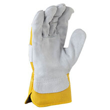 Workman Yellow Cotton Back Glove, Retail Carded XLarge - 12PK