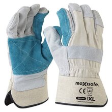 Heavy Duty Green Leather Polisher's Glove, Retail Carded XLarge - 12PK