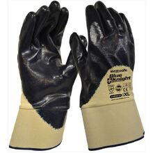 Blue Knight Nitrile 3/4 Coated Glove with Safety Cuff - XLarge (12Pk)