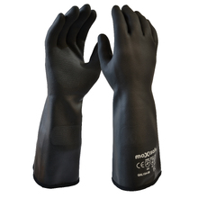 Black Neoprene lined gauntlet 38cm - 6 PK