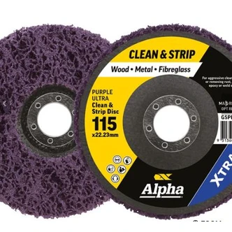 Clean & Strip Disc 115mm Purple ultra XTRA Bulk, 5PK