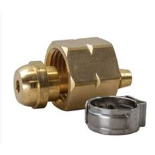 Nut LH 5/8-18UNF Hose Tail and Clip - 5mm