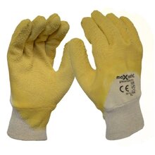Glass Gripper' Double Dipped Yellow latex glass gripper glove (12 PK)