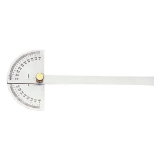 DP/6 GROZ DEGREE PROTRACTOR, ROUND HEAD, 150MM BLADE