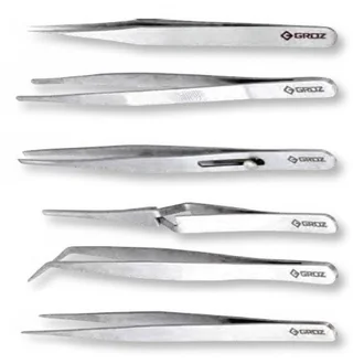 TWZ/ST-6 GROZ 6 PIECE TWEEZER SET