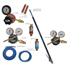 Steel Ferno Cutting Torch Kit Series 4000 Oxy/LPG > 3 hose torch, 20m hose, FBA'S Model H25 High flow regs, capacity to 650mm ( 480mm std kit capacity