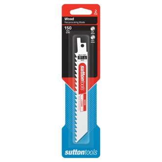 BLADE H521 RECIP HCS WOOD 150x19x1.05MM 4TPI 2PK