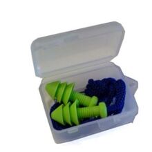 Xmas Tree style -TPR Washable/Re-Useable Earplugs with Cords