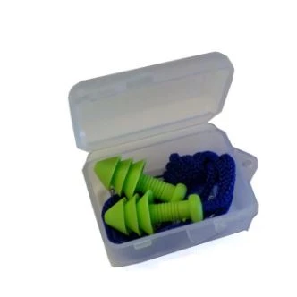 Xmas Tree style -TPR Washable/Re-Useable Earplugs with Cords
