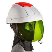 E-Man 7000 Helmet with Green IR visor, balaclava and chinstrap